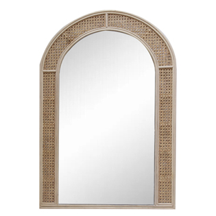 Arched Rattan Decorative Wall Mirror XRM-4N